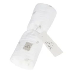 Nanami Hydrofiel doek - 60 x 60 cm - Off-White Leaf