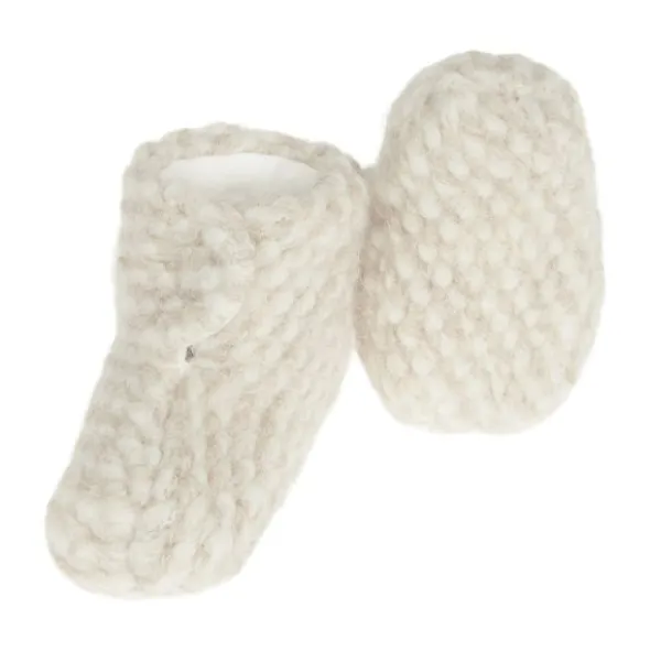 Nanami Newborn Schoentjes – Volume Wool - Beige