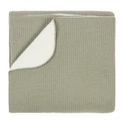 Nanami Wiegdeken - Rib Knit Double - Eucalyptus - 75x100 cm
