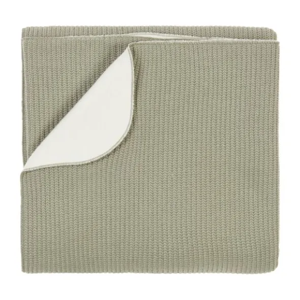 Nanami Wiegdeken - Rib Knit Double - Eucalyptus - 75x100 cm