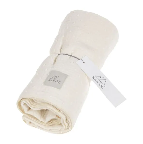 Nanami Woven Dot Swaddle - 100 x 135 cm - Beige