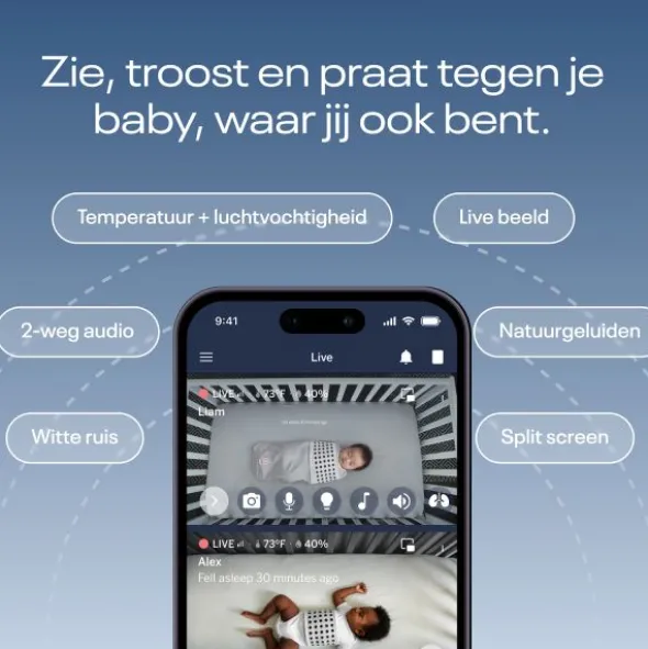 Nanit Pro Camera Babyfoon - Met App + Flex Stand & Breathing Band