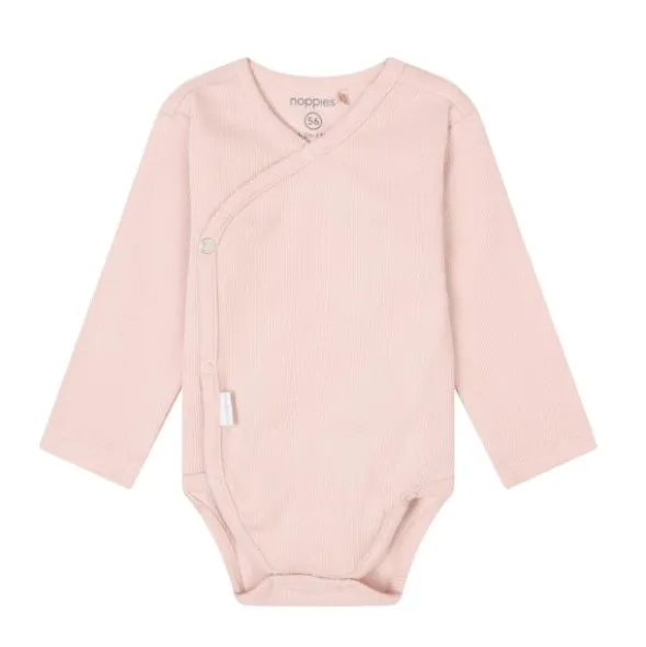 Noppies Narellan Lange Mouwen Romper - Rose Smoke - Mt. 56