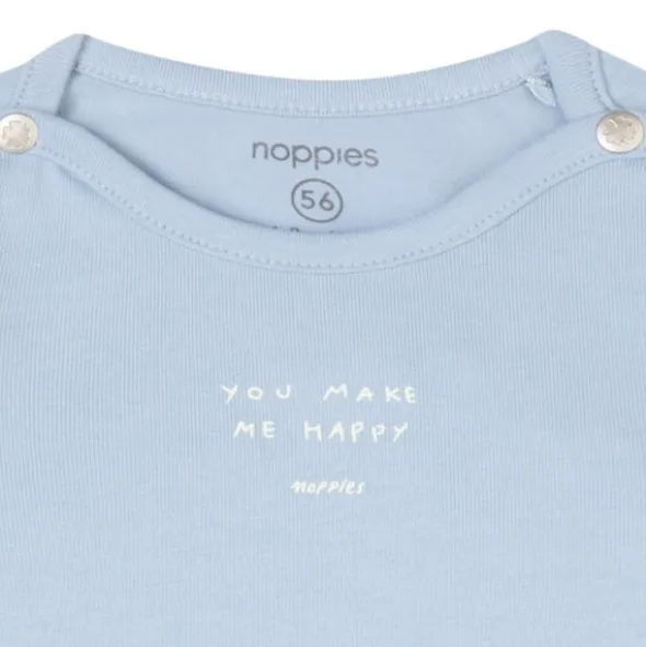 Noppies Neisse Lange Mouwen T-shirt - Blue Fog - Mt. 44