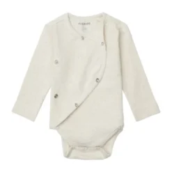 Noppies Nino Romper - Rib - Oatmeal - Mt. 44