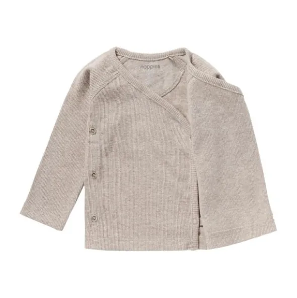 Noppies Rib Nanyuki Shirt Taupe Melange Mt. 44