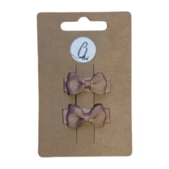 Ootje Kadootje Babyhaarclipjes - 2 Stuks - Taupe