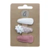 Ootje Kadootje Babyhaarclipjes - 3 Stuks - Wit/Nude/Pink