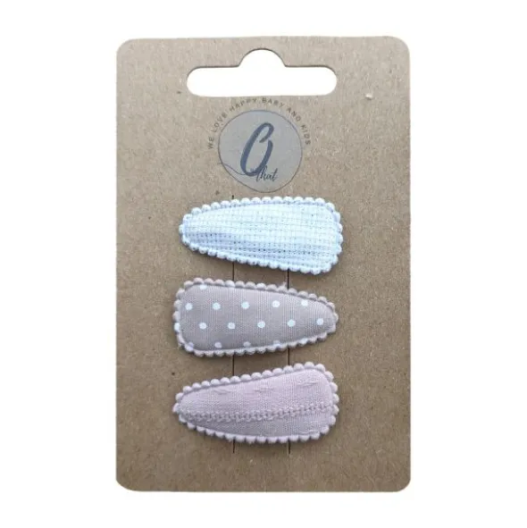 Ootje Kadootje Babyhaarclipjes - 3 Stuks - Nude