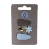 Ootje Kadootje Linnen Haarclip - Bruin / Beige / Goud
