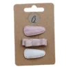 Ootje kadootje Spring Haarclip - Dusty Roze / Strik / Ivoor – 3 stuks