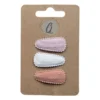 Ootje kadootje Spring Haarclip - Dusty Roze / Ivoor/ Clay – 3 Stuks