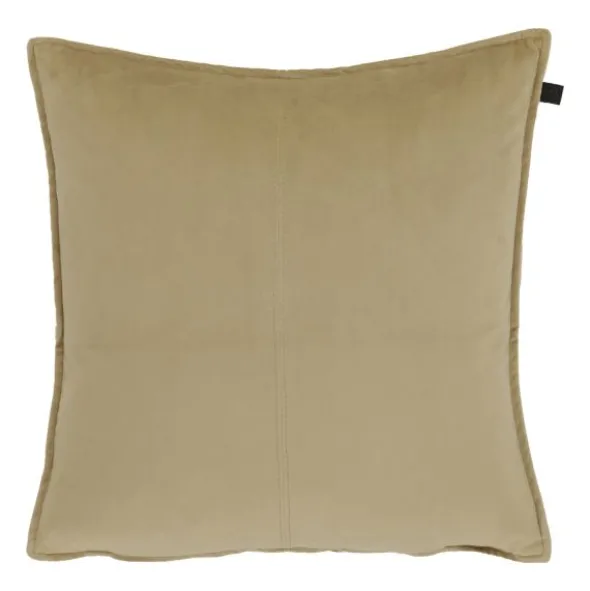 Overseas Middlestitch Kussen- 45 x 45 cm - Velours – Beige