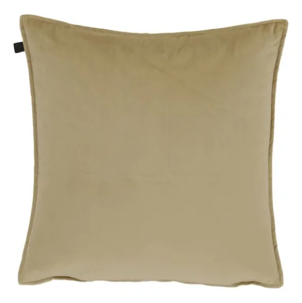 Overseas Middlestitch Kussen- 45 x 45 cm - Velours – Beige