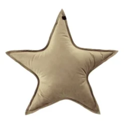 Overseas Star Kussen – Velours – Beige