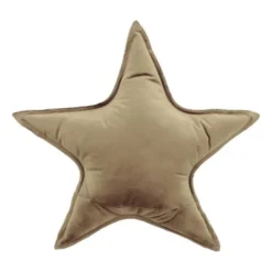Overseas Star Kussen – Velours – Beige