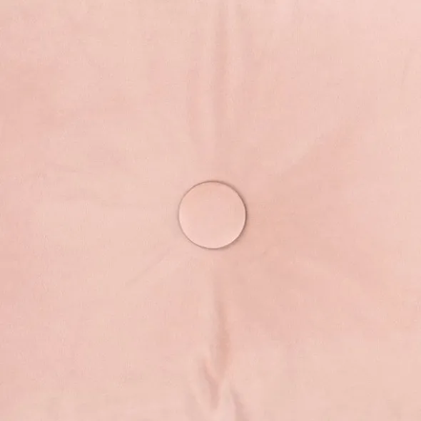 Overseas Velours Button Kussen - Rose Dust