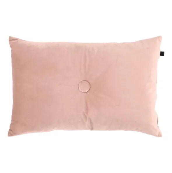 Overseas Velours Button Kussen - Rose Dust