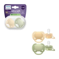 Philips Avent Ultra Soft Fopspeen - 6-18 Mnd - 2 Stuks - Plant-based