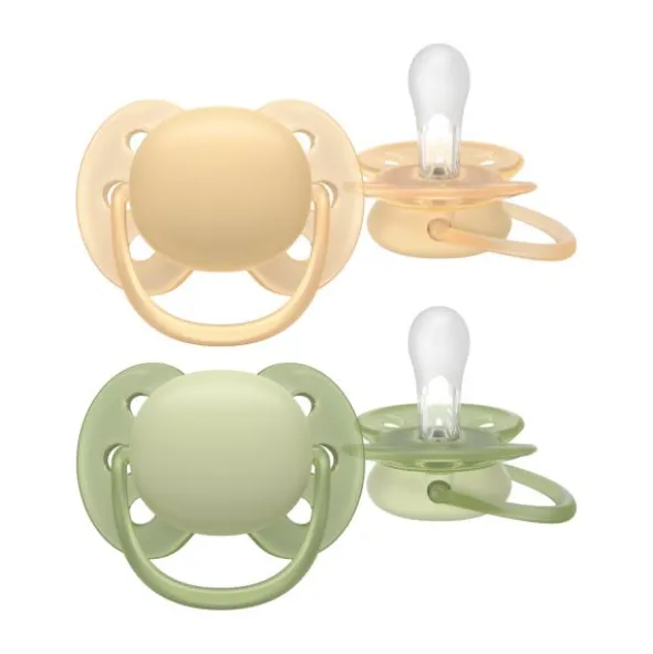 Philips Avent Ultra Soft Fopspeen - 6-18 Mnd - 2 Stuks - Plant-based
