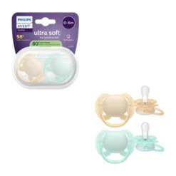 Philips Avent Ultra Soft Fopspeen - 6-18 Mnd - 2 Stuks - Plant-based
