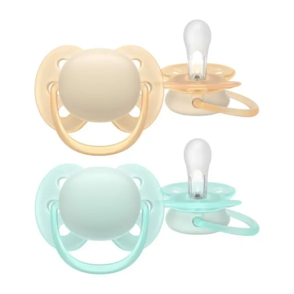 Philips Avent Ultra Soft Fopspeen - 6-18 Mnd - 2 Stuks - Plant-based