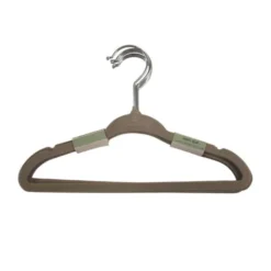 Puck Kledinghanger - 6 stuks - Velours Zand