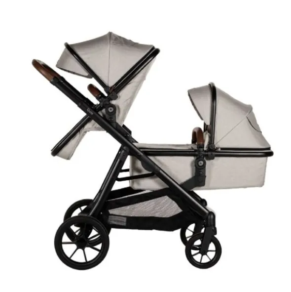 Qute Q-Twin Duowagen - Jeans Clay