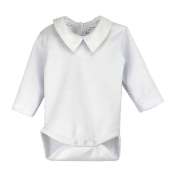 Rapife Romper Lange Mouw Met Kraag Recht White Mt. 50