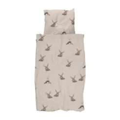 Snurk Bunny Dekbedovertrek – 140 x 200/220 cm – Beige