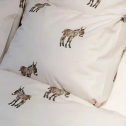 Snurk Dekbedovertrek - Donkeys - 140x200/220 cm - Inclusief 1 Kussensloop