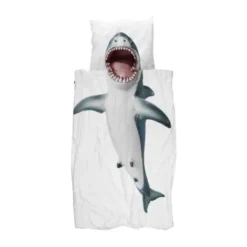 Snurk Shark Dekbedovertrek 140 x 200/220 cm