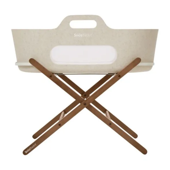 Snuz SnüzBaskit Moses Basket + Stand Set - Barley/Walnut