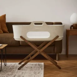 Snuz SnüzBaskit Moses Basket + Stand Set - Barley/Walnut