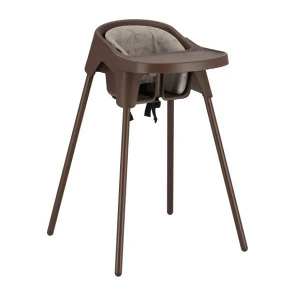 Stoohl Kinderstoel incl. Zitverkleiner + Eetblad + Tuigje - Chocolate