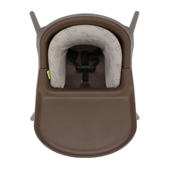 Stoohl Kinderstoel incl. Zitverkleiner + Eetblad + Tuigje - Chocolate