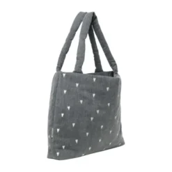 Studio Noos Mom Bag - Denim Grey Hearts