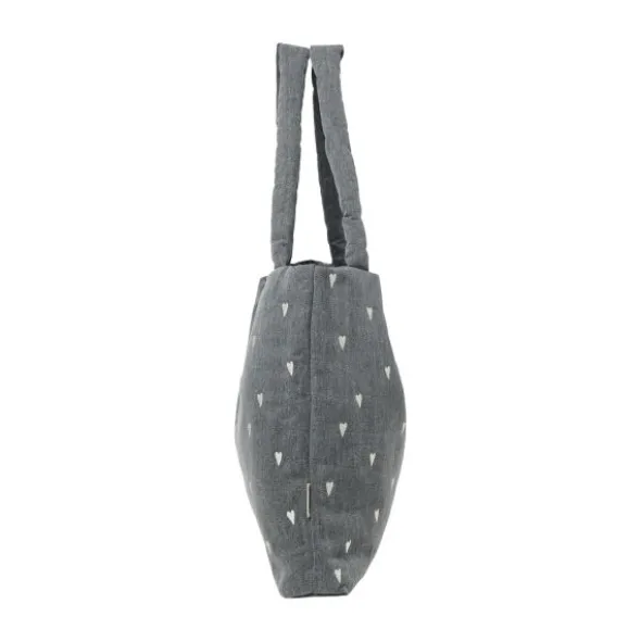 Studio Noos Mom Bag - Denim Grey Hearts