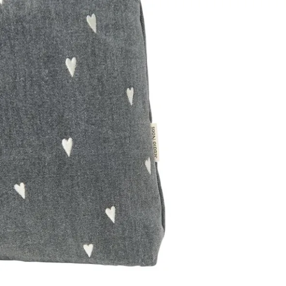 Studio Noos Mom Bag - Denim Grey Hearts