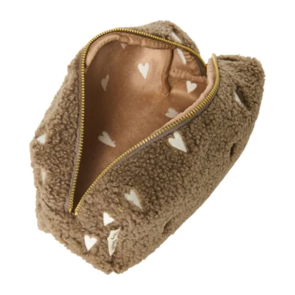 Studio Noos Teddy Hearts Etui - Brown