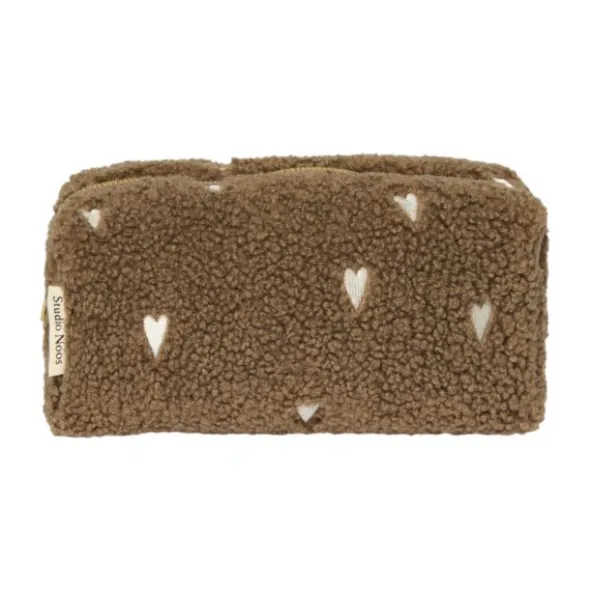 Studio Noos Teddy Hearts Etui - Brown