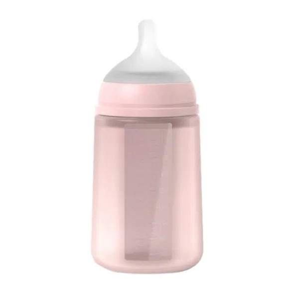 Suavinex Colour Essence Fles - Medium Flow - 240ml - Silicone - Roze