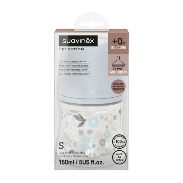 Suavinex SX Pro Flesspenen Symmetrisch - Slow Flow - 2 Stuks - Silicone