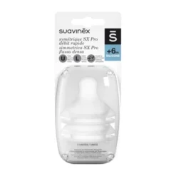 Suavinex SX Pro Flesspenen Symmetrisch - Fast Flow - 2 Stuks - Silicone