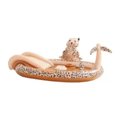 Swim Essentials Zwembad Met Glijbaan - 210 cm - Leopard Beige
