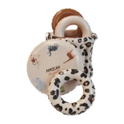 Swim Essentials Zwembad Met Glijbaan - 210 cm - Leopard Beige