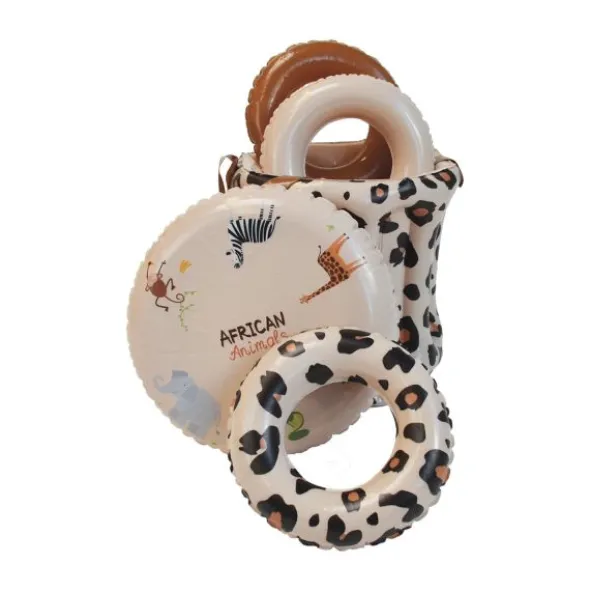 Swim Essentials Zwembad Met Glijbaan - 210 cm - Leopard Beige
