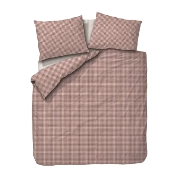 Town & Country Gingham Dekbedovertrek - 140 x 220 cm - Rosewood