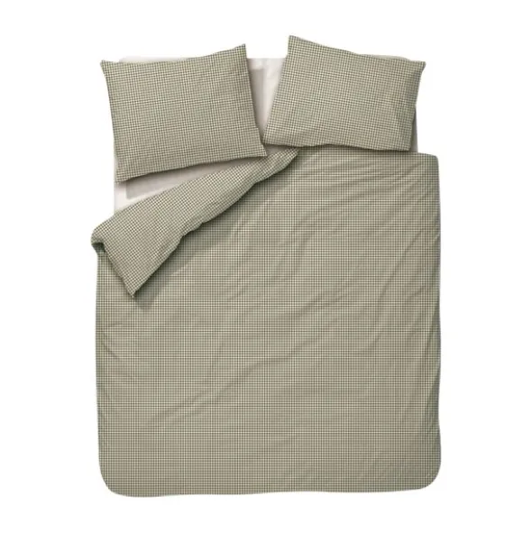Town & Country Gingham Dekbedovertrek - 140 x 220 cm - Olive