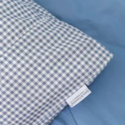 Town & Country Gingham Dekbedovertrek - 140 x 220 cm - Old Blue